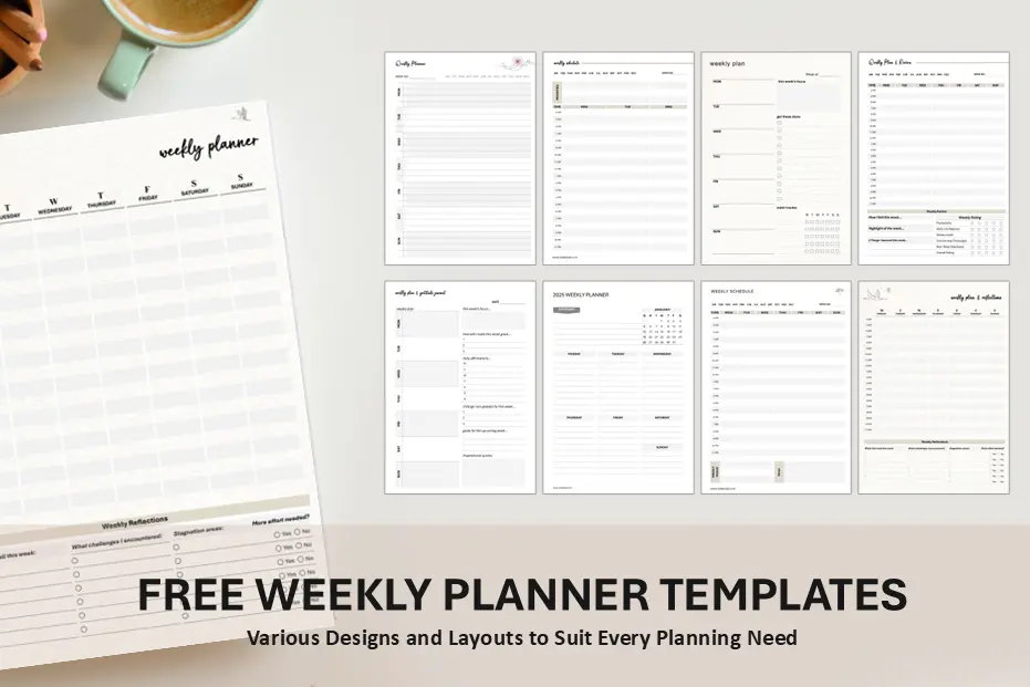 Free Weekly Planner Templates